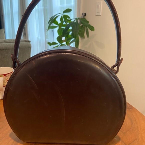 Vintage Leather ORIGINAL Oval Box Coblentz Evening Bag by Coblentz in NYC - Picture 2 of 12